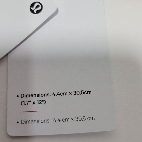 Lululemon Never Lost Keychain Wordmark Sakura Pink Mauve 1.7" x 12" NEW - Picture 7 of 9